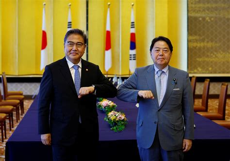 Japan and South Korea address a dispute over their bitter past.